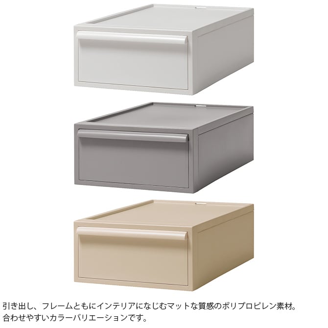 like-it ライクイット クローゼットシステム 引出し S 同色4個セット